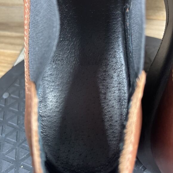 Dansko Jocelyn Womens Size 7 Brown Leather Comfort Platform Chunky Loafer Shoes - Picture 7 of 10